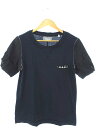 【中古】タカヒロミヤシタザソロイスト TAKAHIRO MIYASHITA The Soloist. Tシャツ 半袖 カットソー トップス 切替え デニム 胸ポケット ダ