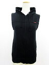 アースミュージック&エコロジー EARTH MUSIC & ECOLOGY パーカー ジップアップ スウェット ノースリーブ 1 黒 ブラック レディース 【中古】【ベクトル 古着】 170327 ブランド古着ベクトルプレミアム店