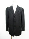 ハナエモリ HANAE MORI MONSIEUR ジャケット テーラード 背抜き 無地 長袖 ウール 黒 ブラック メンズ 【中古】【ベクトル 古着】 170327 ブランド古着ベクトルプレミアム店