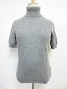 ユニクロ UNIQLO ニット セーター 半袖 タートルネック カシミヤ 無地 シンプル グレー S レディース 【中古】【ベクトル 古着】 170222 ブランド古着ベクトルプレミアム店