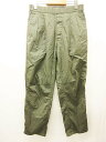 ユニクロ UNIQLO ルメール LEMAIRE パンツ ツータック ウェストゴム 無地 ゆったり カーキ M レディース 【中古】【ベクトル 古着】 161130 ブランド古着ベクトルプレミアム店