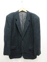 メンズメルローズ MEN'S MELROSE ジャケット テーラード シングル 2つボタン 総裏 ツィード ネイビー 紺 S メンズ 【中古】【ベクトル 古着】 170304 ブランド古着ベクトルプレミアム店