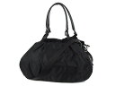 アニエスベー ボヤージュ Agnes b. VOYAGE 2WAY ショルダー バッグ ボストン ロゴ ナイロン 黒 レディース 【中古】【ベクトル 古着】 170604 ブランド古着ベクトルプレミアム店