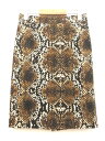 マイケルマイケルコース Michael michael kors タイトスカート 膝丈 ヘビ柄/パイソン柄 茶 ブラウン 4 0414 レディース 【中古】【ベクトル 古着】 170414 ブランド古着ベクトルプレミアム店
