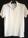 ユニクロ UNIQLO 半袖 ポロシャツ スキッパーシャツ 無地 白 M メンズ 【中古】【ベクトル 古着】 161117 ブランド古着ベクトルプレミアム店