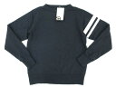 未使用品 桃太郎ジーンズ MOMOTARO JEANS スウェット トレーナー 長袖 出陣ライン XS 黒 ST111 レディース 【ベクトル 古着】【中古】 160108