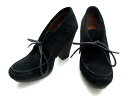 ナインウエスト NINE WEST ブーティ ショートブーツ パンプス スエード ブラック 6M E-494 レディース 【中古】【ベクトル 古着】 161104 ブランド古着ベクトルプレミアム店