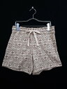 ユニクロ UNIQLO パンツ ショート イージー ルームウェア 総柄 コットン M ベージュ レディース 【中古】【ベクトル 古着】 170223 ブランド古着ベクトルプレミアム店