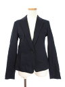 【中古】グリーンレーベルリラクシング ユナイテッドアローズ green label relaxing ジャケット テーラード リネン混 36 紺 ネイビー ☆CA☆キ6 /hn0105 レディース 【ベクトル 古着】 190105 ブランド古着ベクトルプレミアム店