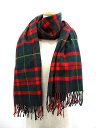 トラディショナルウェザーウェア Traditional Weatherwear ストール マフラー ショール チェック ウール フリンジ 大判 赤 緑 /AO3 レディース 【中古】【ベクトル 古着】 170608 ブランド古着ベクトルプレミアム店
