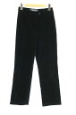 マックスマーラ ウィークエンドライン MAX MARA WEEKEND LINE パンツ ストレート ベロア 38 黒 レディース 【中古】【ベクトル 古着】 170109 ブランド古着ベクトルプレミアム店