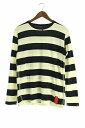 ベドウィン BEDWIN Tシャツ カットソー ボーダー 長袖 M 黒 メンズ 【中古】【ベクトル 古着】 170306 ブランド古着ベクトルプレミアム店