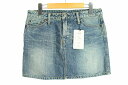未使用品 桃太郎ジーンズ MOMOTARO JEANS スカート ミニ デニム 台形 27 青 レディース 【中古】【ベクトル 古着】 170411 ブランド古着ベクトルプレミアム店