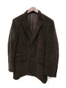 アレグリ allegri ジャケット ブレザー テーラード コーデュロイ 総裏地 44 茶 /YM286 メンズ 【中古】【ベクトル 古着】 170315 ブランド古着ベクトルプレミアム店