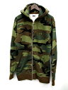 チャンピオン CHAMPION パーカー ジップアップ 迷彩柄 カモフラージュ L カーキ /YM30 メンズ 【中古】【ベクトル 古着】 170515 ブランド古着ベクトルプレミアム店