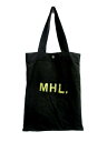 マーガレットハウエル MHL. トートバッグ キャンバス ロゴ 黒 /DJ27 ● レディース 【中古】【ベクトル 古着】 170727 ブランド古着ベクトルプレミアム店