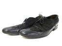 ランバン LANVIN シューズ スエード 10 黒 /DH13 ● メンズ 【中古】【ベクトル 古着】 170904 ブランド古着ベクトルプレミアム店
