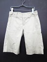 ユニクロ UNIQLO パンツ ハーフパンツ ウエスト58cm ベージュ レディース 【ベクトル 古着】【中古】 160707