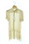 ジルスチュアート JILL STUART ワンピース ひざ丈 半袖 ストライプ ラメ シースルー 0 ベージュ /KK レディース 【中古】【ベクトル 古着】 180726 ブランド古着ベクトルプレミアム店