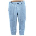 【中古】トゥモローランドコレクション TOMORROWLAND collection パンツ スラックス テーパード サブリナ アンクル丈 ラメ 38 水色 ライトブルー /FF13 レディース 【ベクトル 古着】 200415 ベクトルプレミアム店