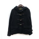 【中古】フリークスストア FREAKS STORE ダッフルコート ショート 総裏地 ウール M 黒 ブラック /YI レディース 【ベクトル 古着】 220921