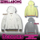 ビラボン BILLABONG レディース 裏毛スウェット パーカー ジップアップ サーフブランド アウトレット【あす楽対応】