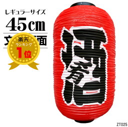 送料無料 提灯 ちょうちん 酒 肴 文字両面 高さ45cm 1個 【店先・屋台】 文字両面