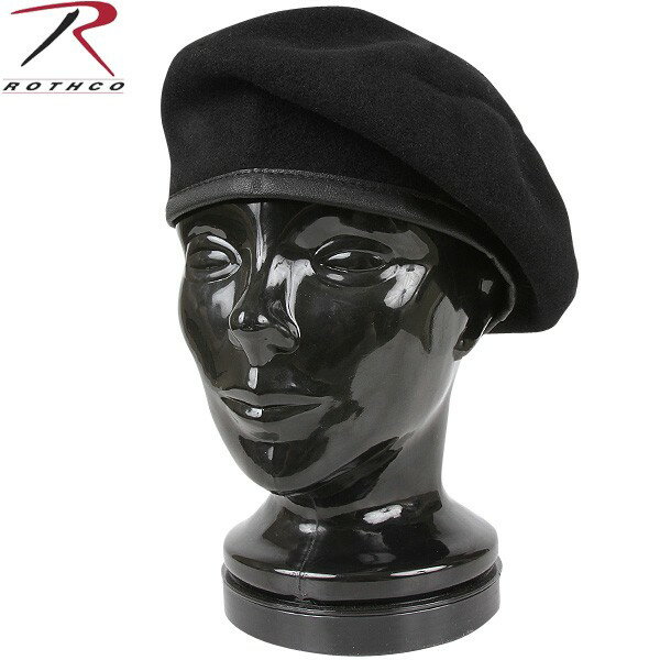 【WIP】ROTHCO ロスコ INSPECTION READY WOOL ベレー帽　ブラックMIL-SPECを忠実に再現されたベレー帽フラッシュ(部隊識別章/徽章)が装着可能