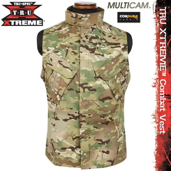 【送料無料】【WIP】TRU-SPEC トゥルースペックTRU XTREME Combatベスト MultiCam 【TRU XTREME-Vest】最新の技術を使用したXTREMEシリーズリップストップ生地を採用し耐久性も抜群