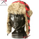 只今対象商品20%OFF◆ROTHCO ロスコ 9871 ファーフライヤーズハット RED PLAID 【9871】 寒さに強い耳当て付きの特徴的なフォルム 防寒性抜群でウインタースポーツにも最適 メンズ ミリタリー アウトドア WIP-1 ハロウィン コスプレ