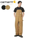 只今20%OFF◆Carhartt カーハート R01 BIB OVERALL COTTON DUCK ビブ オーバーオール コットンダック / ワークパンツ 丈夫 サスペンダー ボトムス オールインワン【新生活 新学期 買い替えに】 WIP メンズ ミリタリー