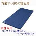 ローズラジカル敷きふとん ベーシックタイプ シングルサイズ 4F6310 京都西川【送料無料】腰痛/矯正/ハード