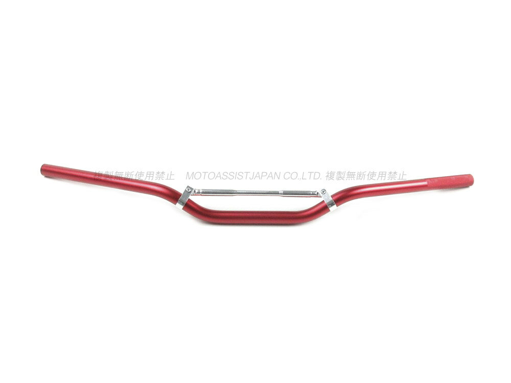 【新品】アルミハンドルバー ブレスバー付 高さ60mm 赤 レッド ◆ネイキッド トラッカー オフ車 モタード ◆ ヤマハ TW200 TW225 RZ250 R1-Z SRV250 セロー WR250 トリッカー マジェスティ FZ400 XJR400R SR400 XJ400 BOLT XSR900 XJR1200 XJR1300