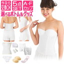 【今ならグローブ付き6点セット】【期間限定価格】【交換0円】【選べるボトム 】【A~Fカップ】ビスチェ 5点 セット(ウェディングドレス用下着 ブライダルインナー ウェディングインナー)サイズ交換可