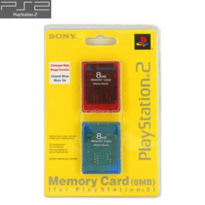 【新品】PS2専用メモリーカード8MB 2個パック/クリムゾンレッド アイランドブルー プレステ2P2/PS2,PS2ソフト,PS2用,プレステ2,プレイステーション2,PlayStation2,P2,ソフト,PS2専用,メモリーカード,8MB ,2個パック,クリムゾンレッド,アイランド・ブルー