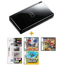 ニンテンドーDS本体お得セット!!【5点セット】任天堂DSLite本体ブラック+保護シート+DSソフトマリオパーティーDSなど マリオシリーズ/任天堂,ニンテンドー,Nintendo,DS,Lite,DSLite,DSソフト,DS本体,DSLite本体,本体,ブラック,液晶保護シート,マリオパーティーDS,マリオシリーズ,スーパーマリオブラザーズ