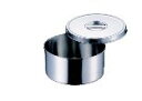18-8 丸型調味料入バット(ツマミ付)18cm【調味缶】【ステンレス】【バット】【保存容器】【薬味入れ】【ストッカー】【SUS304】【業務用厨房機器厨房用品専門店】
