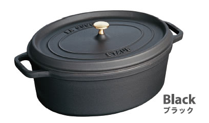 ストウブ ピコ・ココット オーバル 27 黒 40500−271 3．2L 【staub】【ホーロー 鍋・なべ】