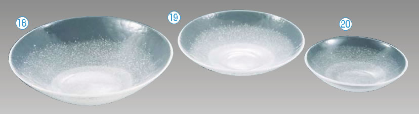 硝子和食器 白雪15 40cm 丸盛込皿 【ガラス和食器】【グラス 食器】【和食器 湯呑】
