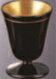 ミニワイングラス 黒内金雅金線【和食器】【酒器】【グラス】【...