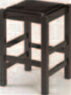 黒塗(座)黒レザー【椅子】【イス】【和風イス】【店舗用品】【店舗イス】【カウンターチェア】【1-933-18】