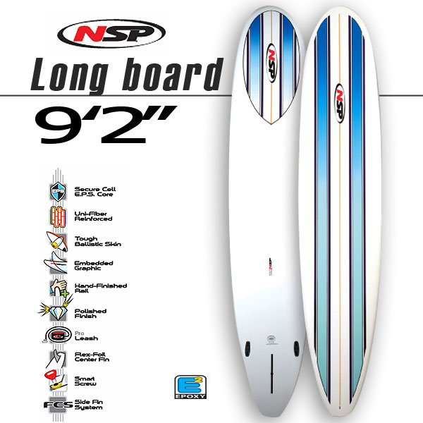 【送料無料】【NSP】エヌエスピー サーフボード ロングボード 9.2 サーフィン ボード 