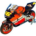 ツインリンクもてぎ限定 HONDA RC211V 2003 V.Rossi(REPSOL) 日本GP仕様 1/12スケール TRM12002VR【玩具】