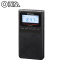 OHM AudioComm 録音機能付きラジオ ブラック RAD-F830Z-K【オーディオ】