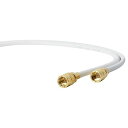 サン電子 4K・8K衛星放送対応 TV接続ケーブル(4C) 両端らくらくコネクタ 白 5m 4WR-K50WP【オーディオ】