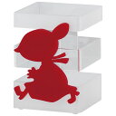 MOOMIN シルエットアクリルポット リトルミイ KC-5010【収納用品】