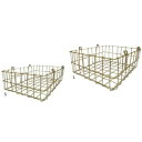 カルナック ヴィスバスケットスクエアGD set2 KK23GD【家具 ラック その他】