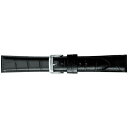 BAMBI バンビ 時計バンド スコッチガードレザー型押し 牛革型押し 黒 BKM051AN【その他】
