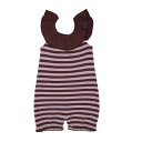 L'ovedbaby Stripe-A-Pose Collection ストライプ バブル ロンパー sap-419 ラベンダー/エッグプラント・18〜24ヵ月【ベビーウエア】