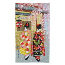 浮世絵のれん 都おどり 幅85×丈150cm 14-205【敷物・カーテン】